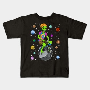 Psychedelic Space Alien Hippie Kids T-Shirt